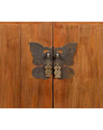 Chinese 19th Century Qing Dynasty Period Wedding Cabinet with Butterfly Hardware-8. Asian & Chinese Furniture, Art, Antiques, Vintage Home Décor for sale at FEA Home