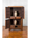 Chinese 19th Century Qing Dynasty Period Wedding Cabinet with Butterfly Hardware-4. Asian & Chinese Furniture, Art, Antiques, Vintage Home Décor for sale at FEA Home