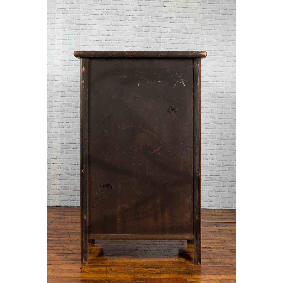 Chinese 19th Century Qing Dynasty Period Wedding Cabinet with Butterfly Hardware-10. Asian &amp; Chinese Furniture, Art, Antiques, Vintage Home Décor for sale at FEA Home