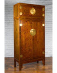 Chinese Qing Dynasty 19th Century Compound Cabinet with Brass Hardware-5. Asian & Chinese Furniture, Art, Antiques, Vintage Home Décor for sale at FEA Home