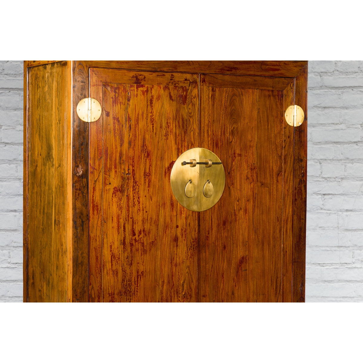 Chinese Qing Dynasty 19th Century Compound Cabinet with Brass Hardware-12. Asian &amp; Chinese Furniture, Art, Antiques, Vintage Home Décor for sale at FEA Home