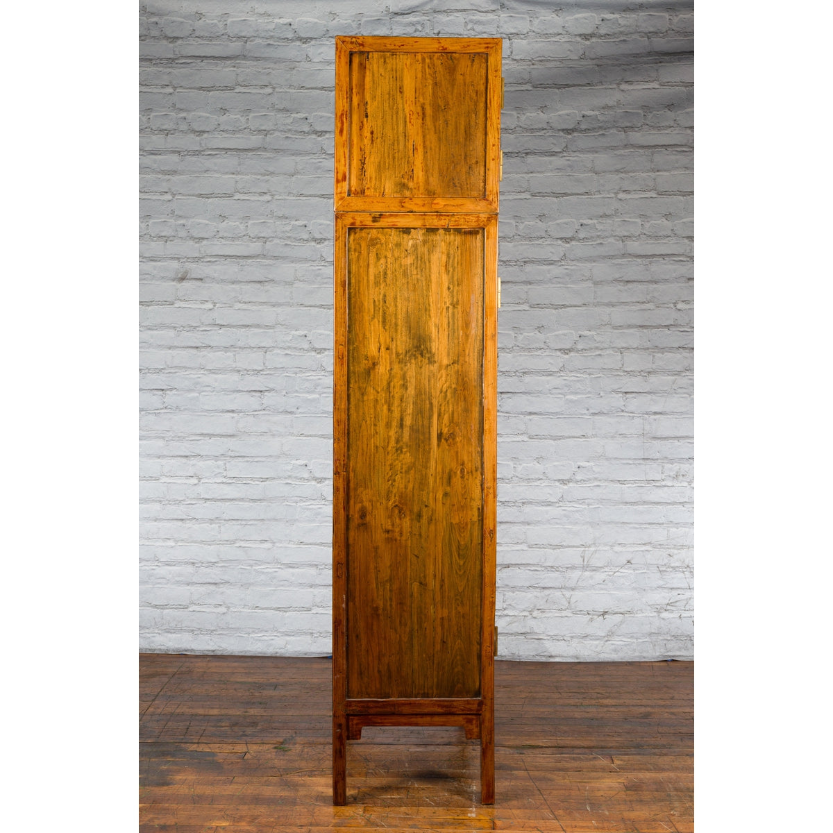 Chinese Qing Dynasty 19th Century Compound Cabinet with Brass Hardware-15. Asian &amp; Chinese Furniture, Art, Antiques, Vintage Home Décor for sale at FEA Home