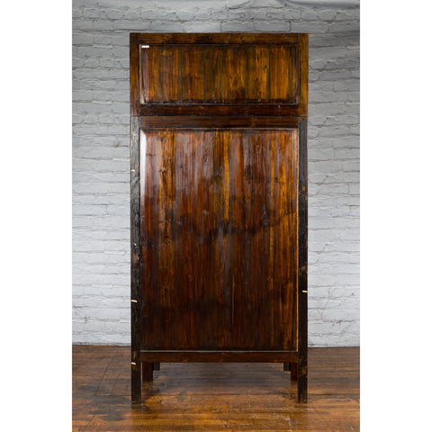 Chinese Qing Dynasty 19th Century Compound Cabinet with Brass Hardware-YN1027-16. Asian & Chinese Furniture, Art, Antiques, Vintage Home Décor for sale at FEA Home