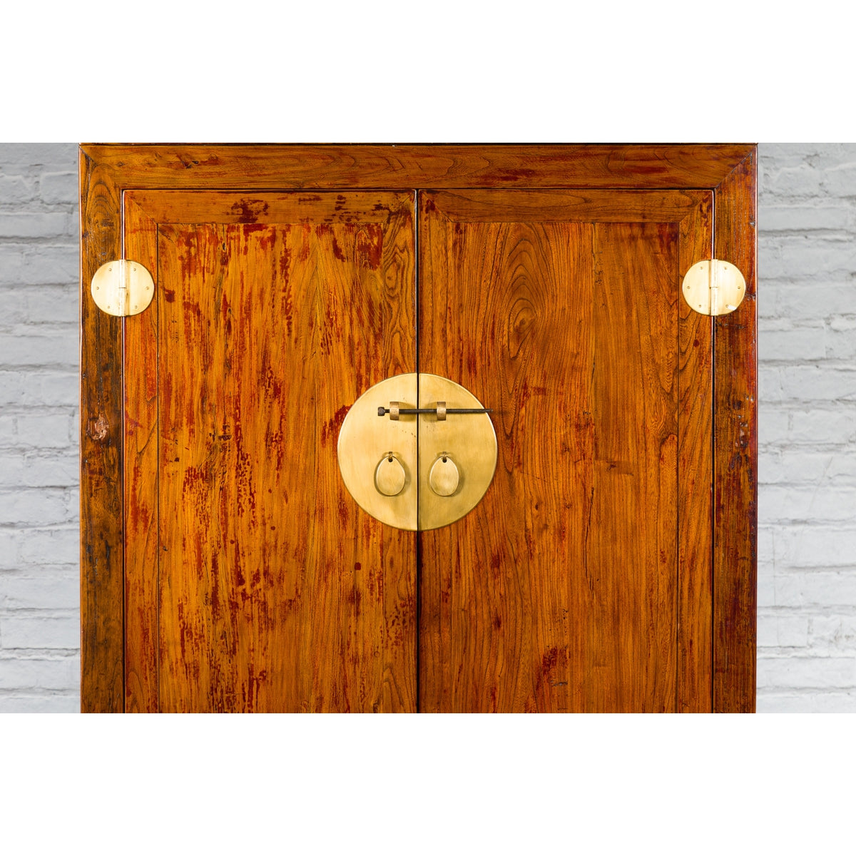 Chinese Qing Dynasty 19th Century Compound Cabinet with Brass Hardware-8. Asian &amp; Chinese Furniture, Art, Antiques, Vintage Home Décor for sale at FEA Home