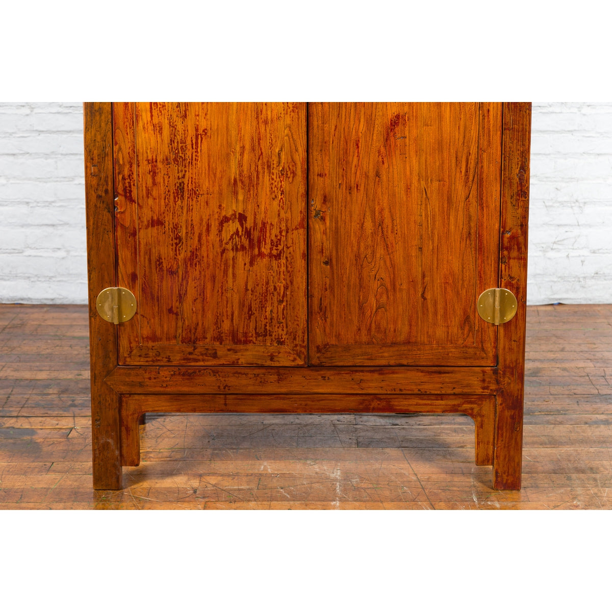 Chinese Qing Dynasty 19th Century Compound Cabinet with Brass Hardware-9. Asian &amp; Chinese Furniture, Art, Antiques, Vintage Home Décor for sale at FEA Home
