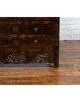 Chinese Qing Dynasty 19th Century Armoire with Carved Skirt, Doors and Drawers-10. Asian & Chinese Furniture, Art, Antiques, Vintage Home Décor for sale at FEA Home
