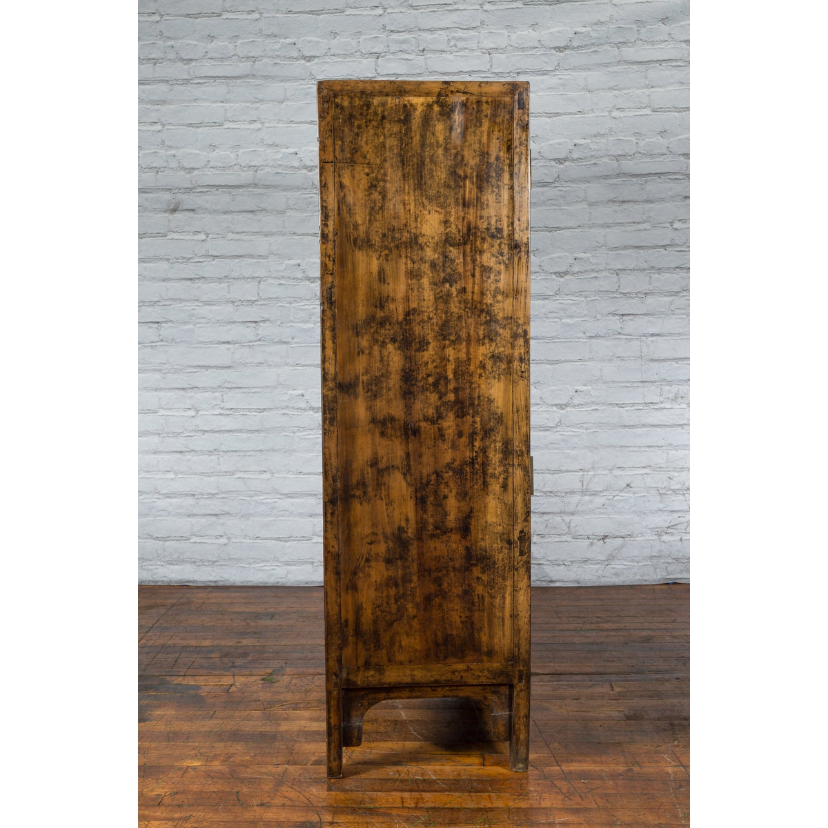 Chinese Qing Dynasty 19th Century Armoire with Carved Skirt, Doors and Drawers-13. Asian &amp; Chinese Furniture, Art, Antiques, Vintage Home Décor for sale at FEA Home
