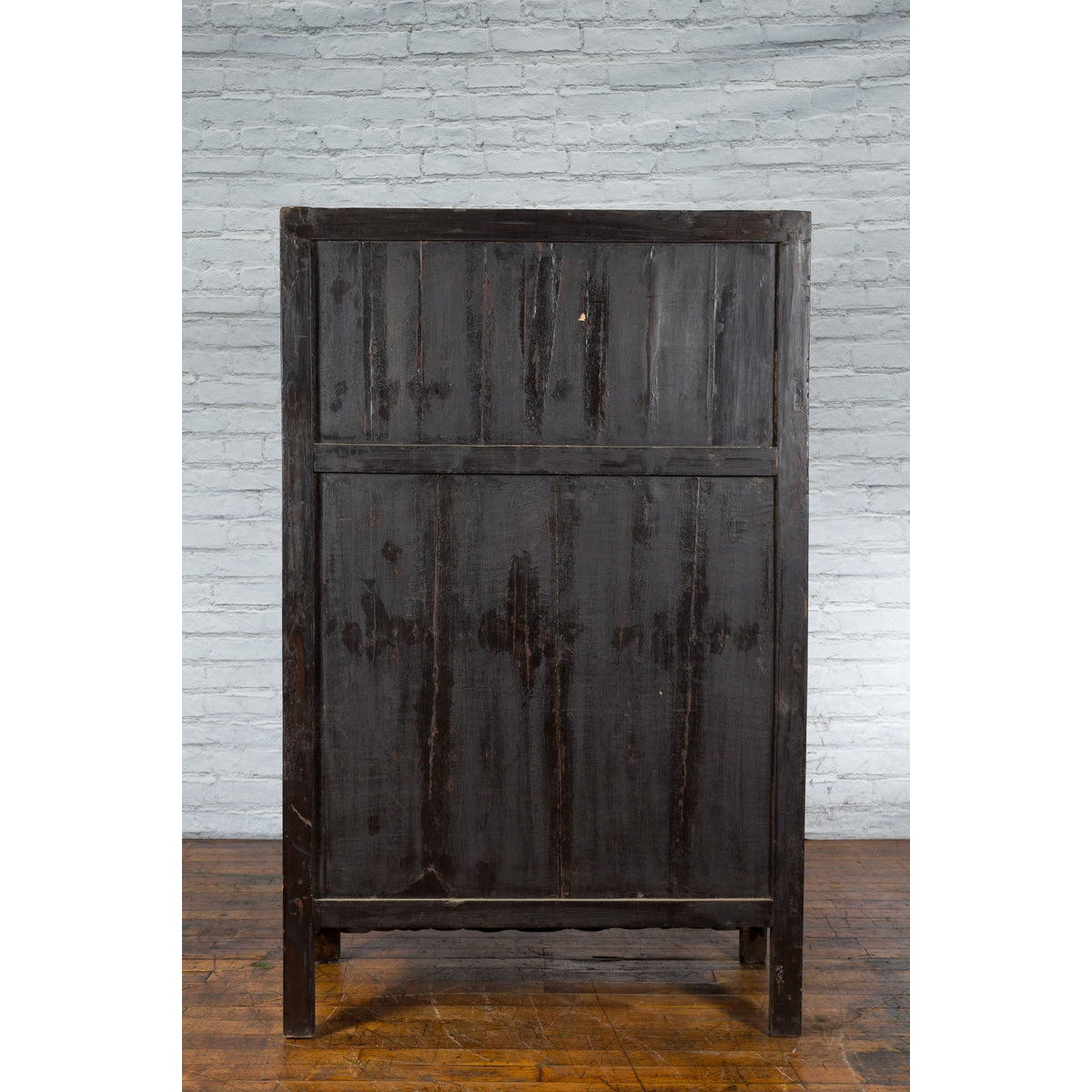 Chinese Qing Dynasty 19th Century Armoire with Carved Skirt, Doors and Drawers-14. Asian &amp; Chinese Furniture, Art, Antiques, Vintage Home Décor for sale at FEA Home