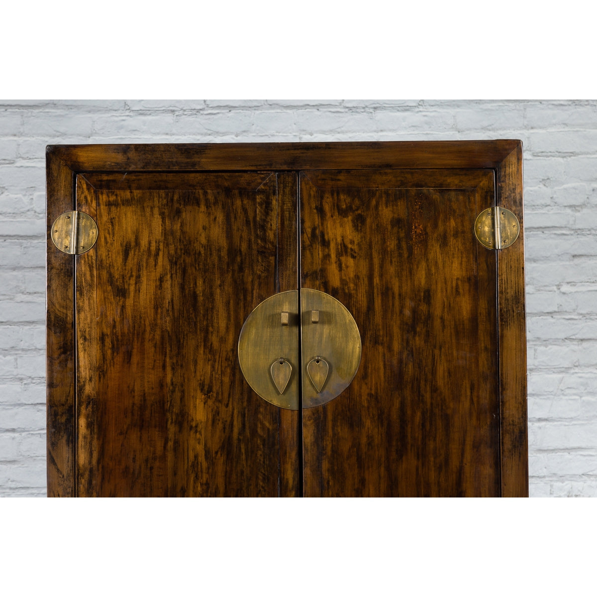 Chinese Qing Dynasty 19th Century Armoire with Carved Skirt, Doors and Drawers-6. Asian &amp; Chinese Furniture, Art, Antiques, Vintage Home Décor for sale at FEA Home