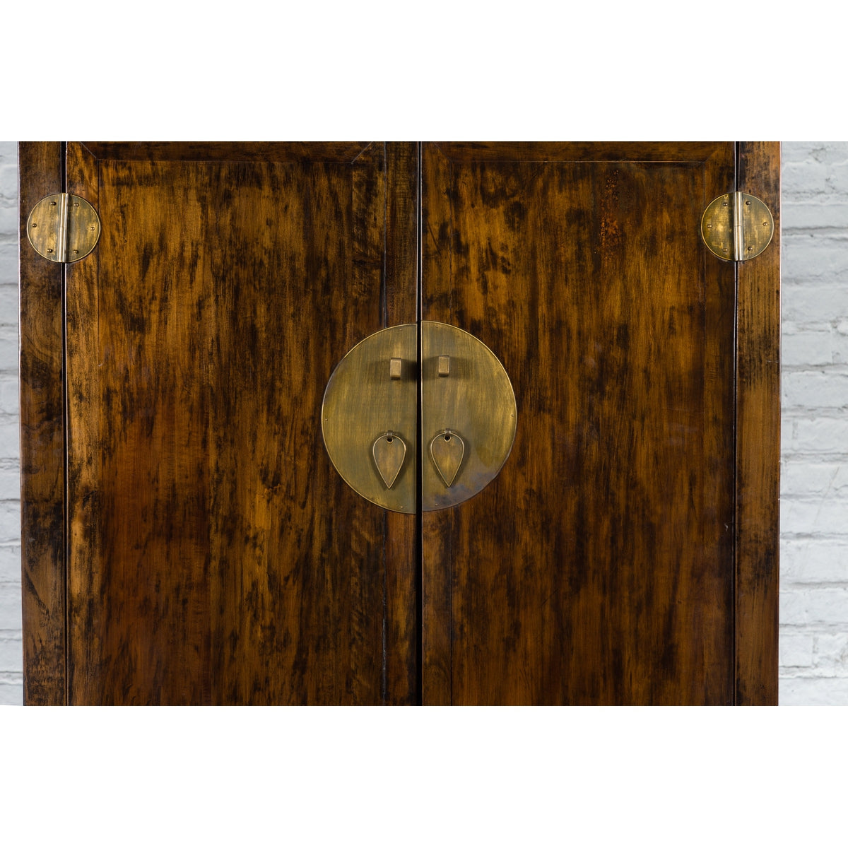 Chinese Qing Dynasty 19th Century Armoire with Carved Skirt, Doors and Drawers-7. Asian &amp; Chinese Furniture, Art, Antiques, Vintage Home Décor for sale at FEA Home