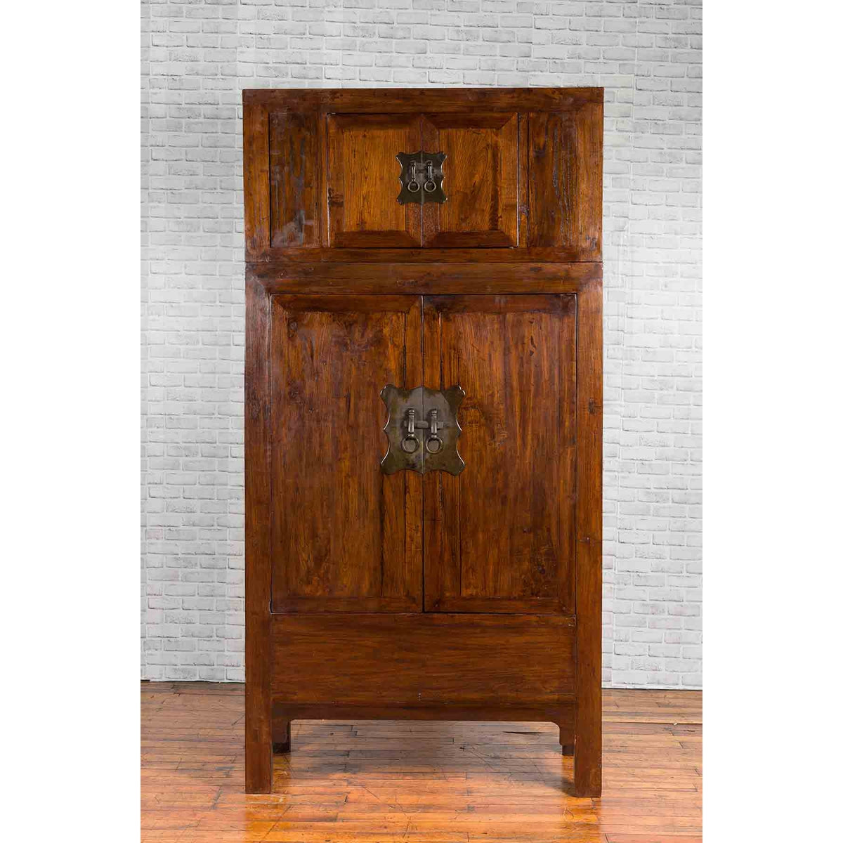 Chinese Qing Dynasty 19th Century Compound Cabinet with Drawers and Hidden Panel-2. Asian & Chinese Furniture, Art, Antiques, Vintage Home Décor for sale at FEA Home