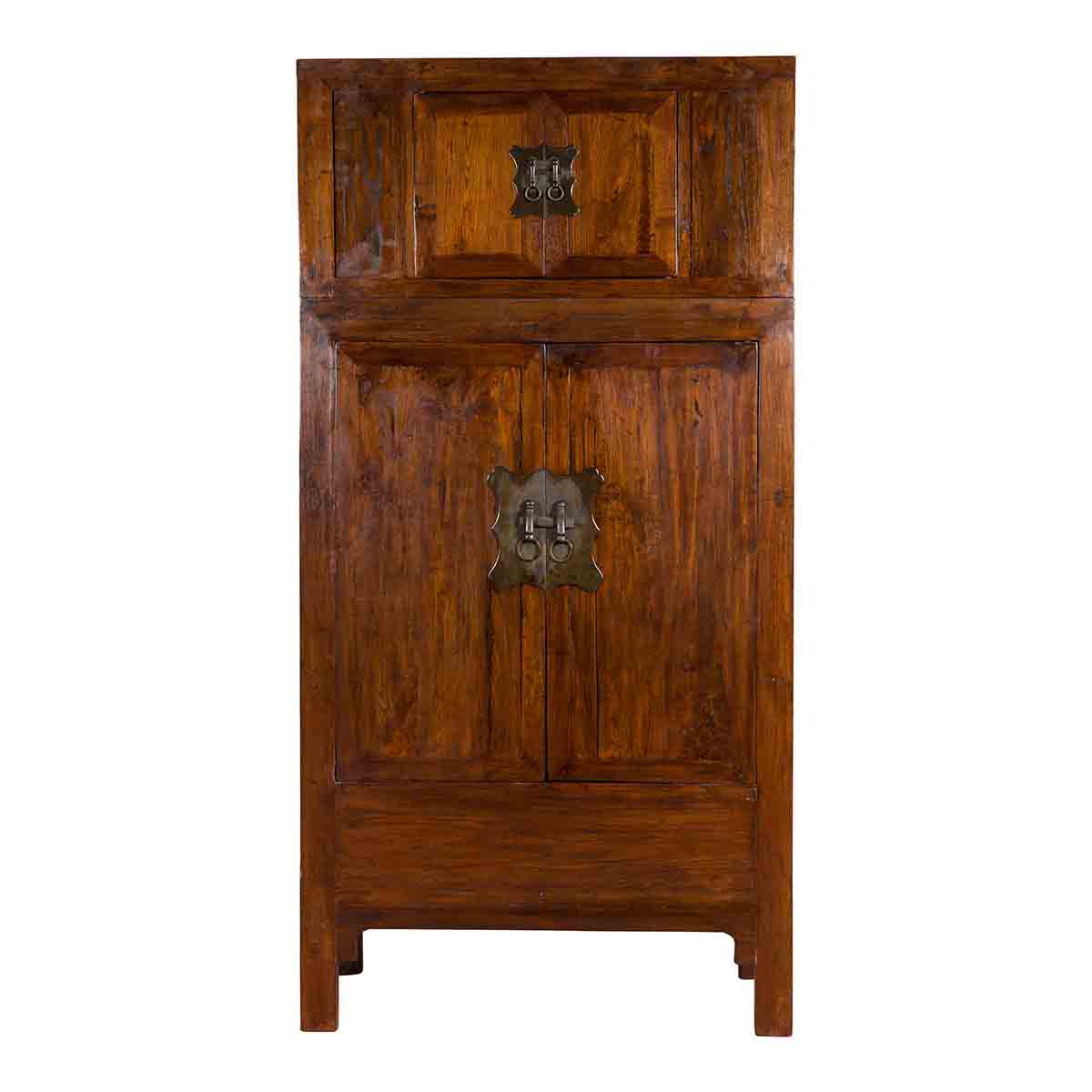 Chinese Qing Dynasty 19th Century Compound Cabinet with Drawers and Hidden Panel-1. Asian & Chinese Furniture, Art, Antiques, Vintage Home Décor for sale at FEA Home