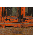 19th Century Indian Hand-Painted Burnt Orange and Green Cabinet-9. Asian & Chinese Furniture, Art, Antiques, Vintage Home Décor for sale at FEA Home