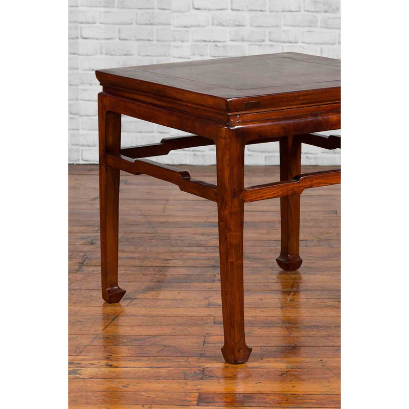 Chinese Ming Dynasty Style Early 20th Century Side Table with Humpback Stretcher