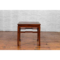 Chinese Ming Dynasty Style Early 20th Century Side Table with Humpback Stretcher