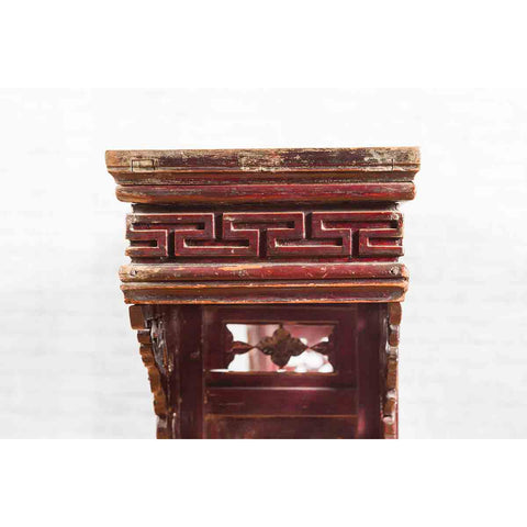 Large Qing Dynasty Chinese Altar Console Table with Fretwork and Dragon Motifs-YN1141-11. Asian & Chinese Furniture, Art, Antiques, Vintage Home Décor for sale at FEA Home
