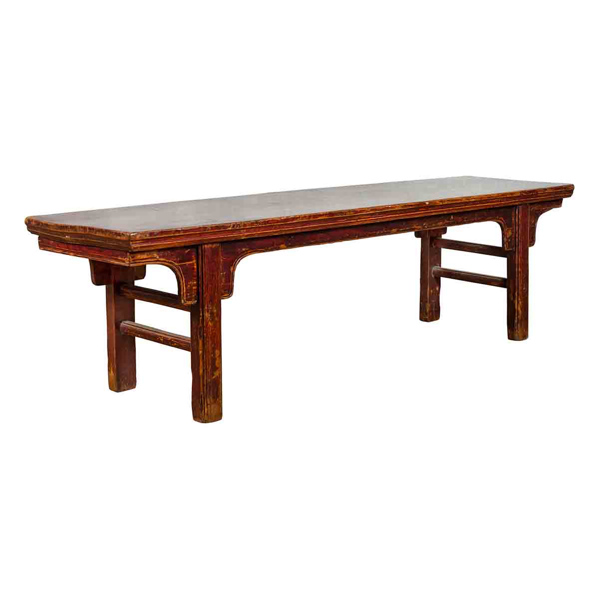 Chinese 19th Century Qing Dynasty Coffee Table with Distressed Patina-1. Asian & Chinese Furniture, Art, Antiques, Vintage Home Décor for sale at FEA Home