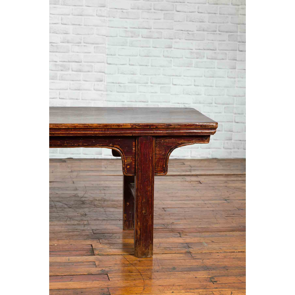 Chinese 19th Century Qing Dynasty Coffee Table with Distressed Patina-6. Asian &amp; Chinese Furniture, Art, Antiques, Vintage Home Décor for sale at FEA Home