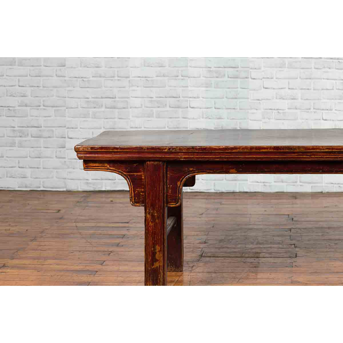 Chinese 19th Century Qing Dynasty Coffee Table with Distressed Patina-7. Asian &amp; Chinese Furniture, Art, Antiques, Vintage Home Décor for sale at FEA Home