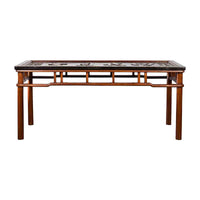 Chinese Early 20th Century Shop Sign Console Table with Carved Calligraphy