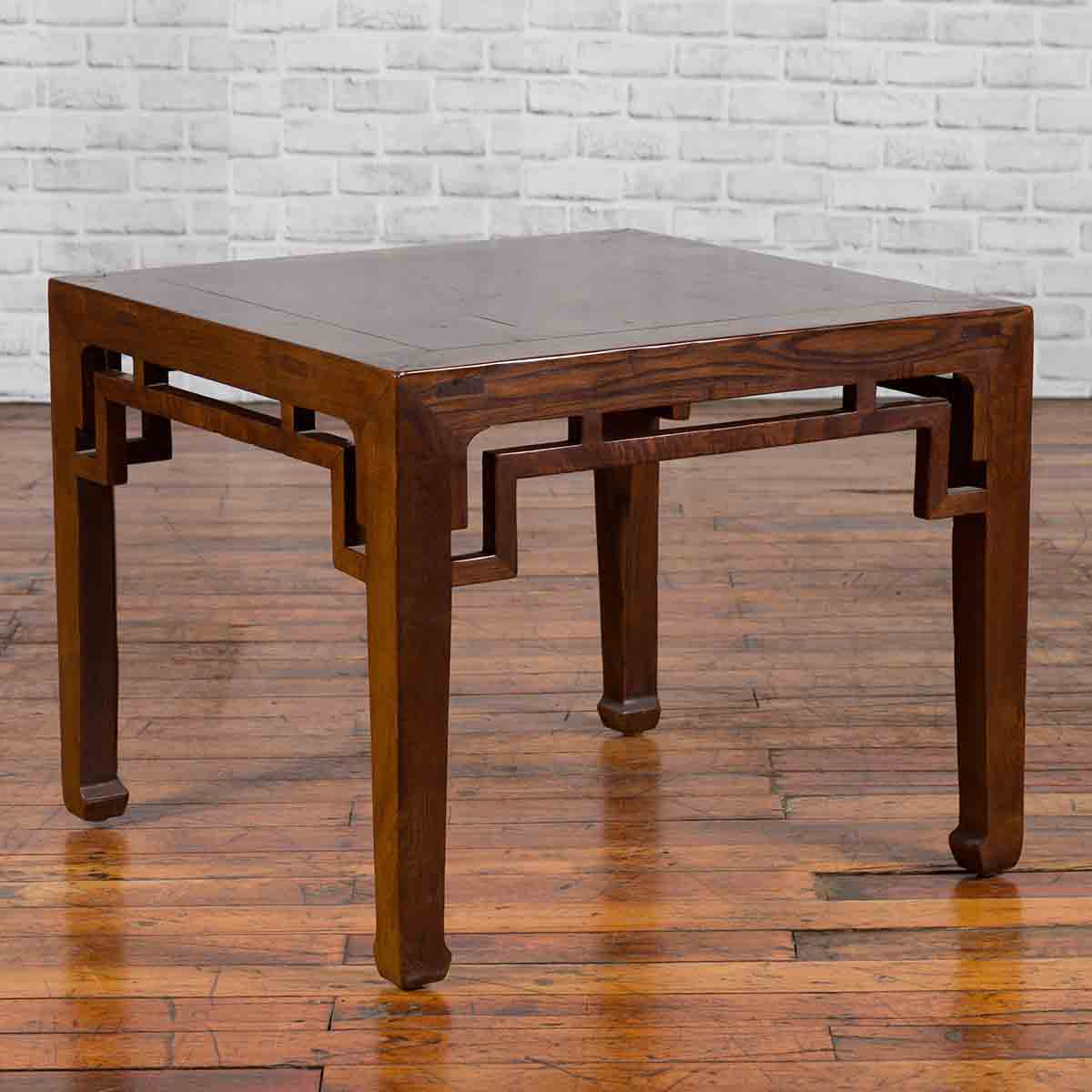 Chinese Qing Dynasty Period 19th Century Side Table with Humpback Style Apron-2. Asian & Chinese Furniture, Art, Antiques, Vintage Home Décor for sale at FEA Home