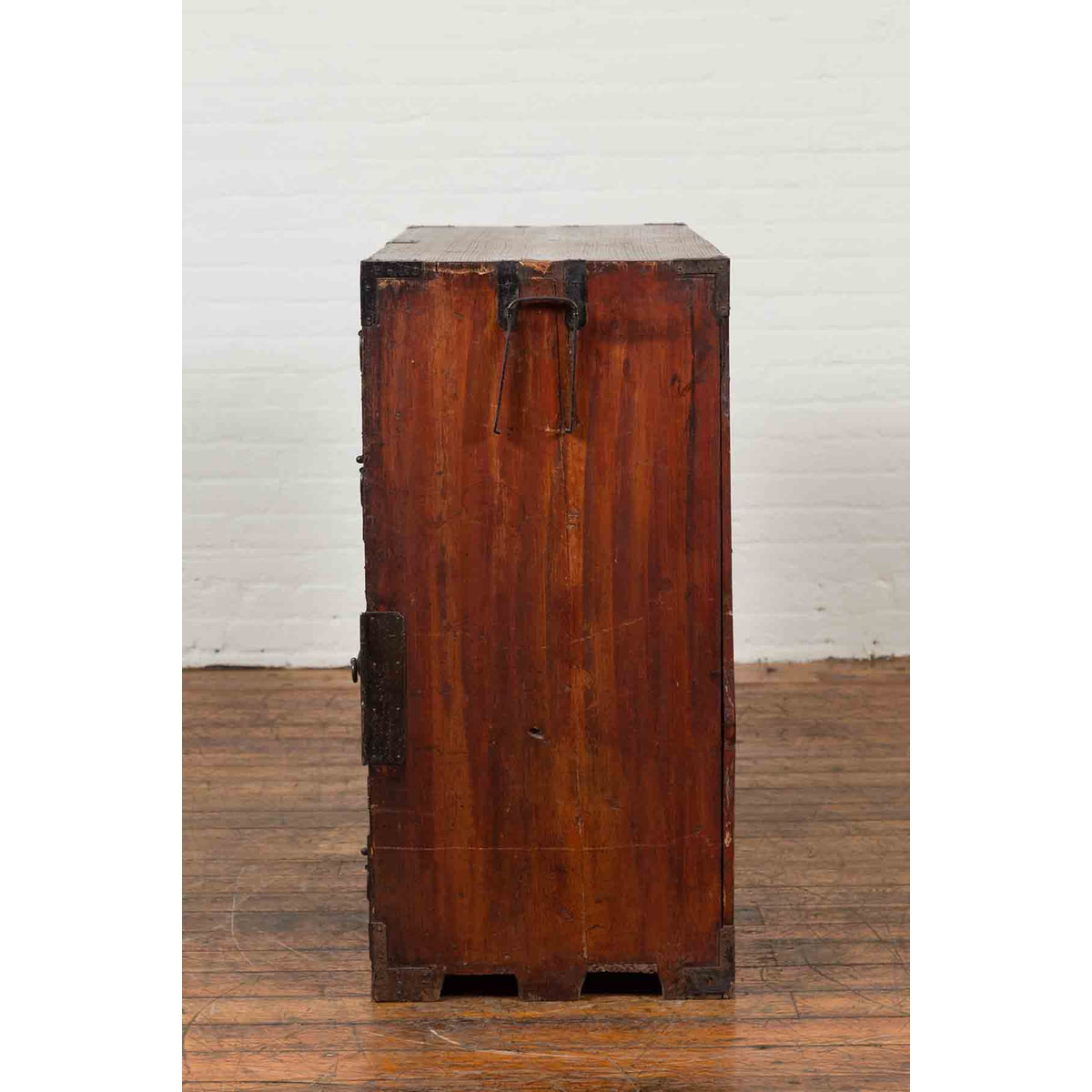 Japanese Meiji Period Keyaki Wood Tansu Clothing Chest in the Sendai Style-16. Asian &amp; Chinese Furniture, Art, Antiques, Vintage Home Décor for sale at FEA Home