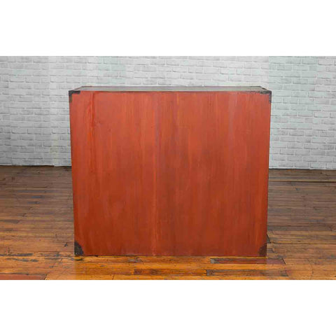 Japanese 19th Century Keyaki Wood Isho Dansu Clothing Chest with Iron Hardware-YN1239-15. Asian & Chinese Furniture, Art, Antiques, Vintage Home Décor for sale at FEA Home