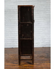 Qing Dynasty Period 19th Century Red Lacquer Shanxi Cabinet with Floral Décor-11. Asian & Chinese Furniture, Art, Antiques, Vintage Home Décor for sale at FEA Home