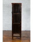 Qing Dynasty Period 19th Century Red Lacquer Shanxi Cabinet with Floral Décor-13. Asian & Chinese Furniture, Art, Antiques, Vintage Home Décor for sale at FEA Home