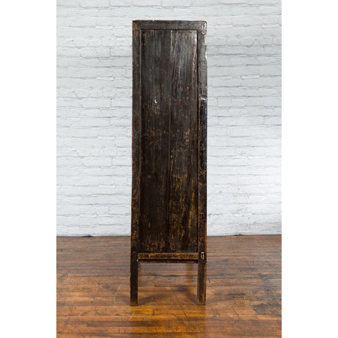 Chinese Qing Dynasty 19th Century Shanxi Cabinet with Original Black Lacquer-YN1298-11. Asian & Chinese Furniture, Art, Antiques, Vintage Home Décor for sale at FEA Home