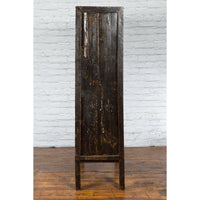 Chinese Qing Dynasty 19th Century Shanxi Cabinet with Original Black Lacquer