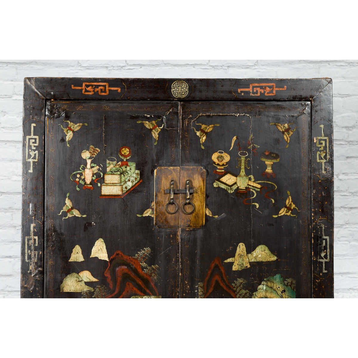 Chinese Qing Dynasty 19th Century Shanxi Cabinet with Original Black Lacquer-5. Asian &amp; Chinese Furniture, Art, Antiques, Vintage Home Décor for sale at FEA Home
