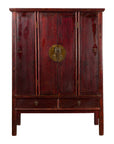 Large Chinese 19th Century Qing Dynasty Tapering Cabinet with Accordion Doors-1. Asian & Chinese Furniture, Art, Antiques, Vintage Home Décor for sale at FEA Home