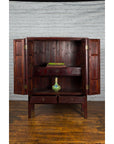 Large Chinese 19th Century Qing Dynasty Tapering Cabinet with Accordion Doors-3. Asian & Chinese Furniture, Art, Antiques, Vintage Home Décor for sale at FEA Home
