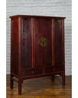 Large Chinese 19th Century Qing Dynasty Tapering Cabinet with Accordion Doors-4. Asian & Chinese Furniture, Art, Antiques, Vintage Home Décor for sale at FEA Home