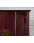 Large Chinese 19th Century Qing Dynasty Tapering Cabinet with Accordion Doors-8. Asian & Chinese Furniture, Art, Antiques, Vintage Home Décor for sale at FEA Home