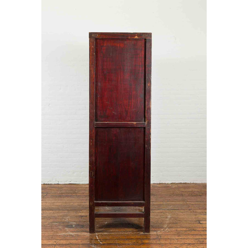 Chinese Qing Dynasty 19th Century Shanxi Cabinet with Original Black Lacquer