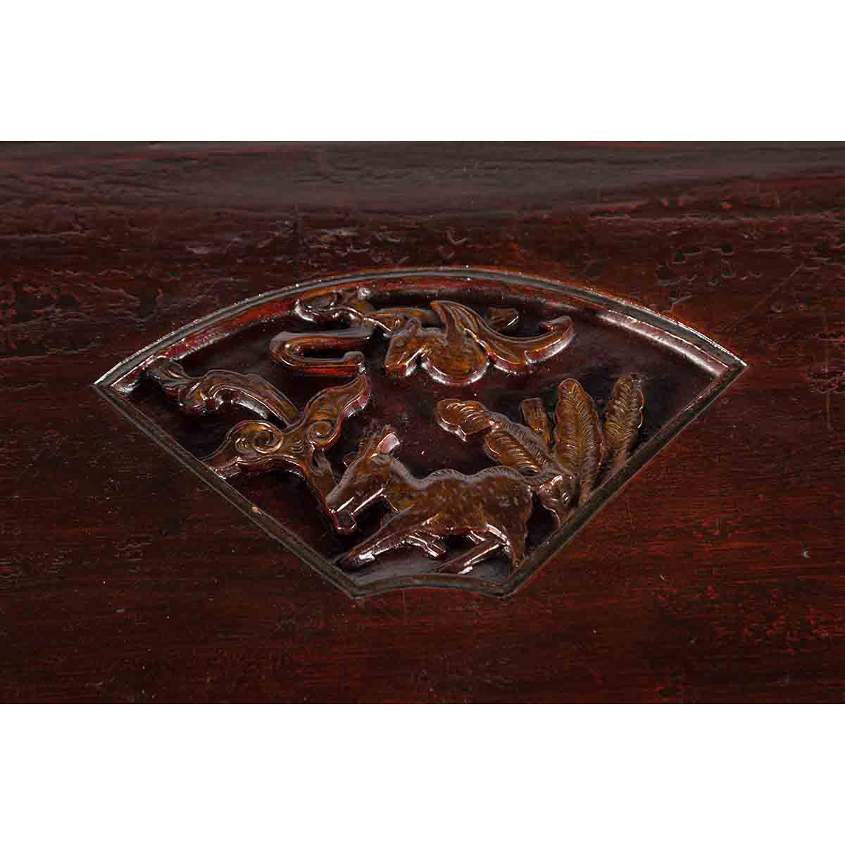 Chinese Qing Dynasty 19th Century Carved Console Table with Mythical Animals-13. Asian &amp; Chinese Furniture, Art, Antiques, Vintage Home Décor for sale at FEA Home