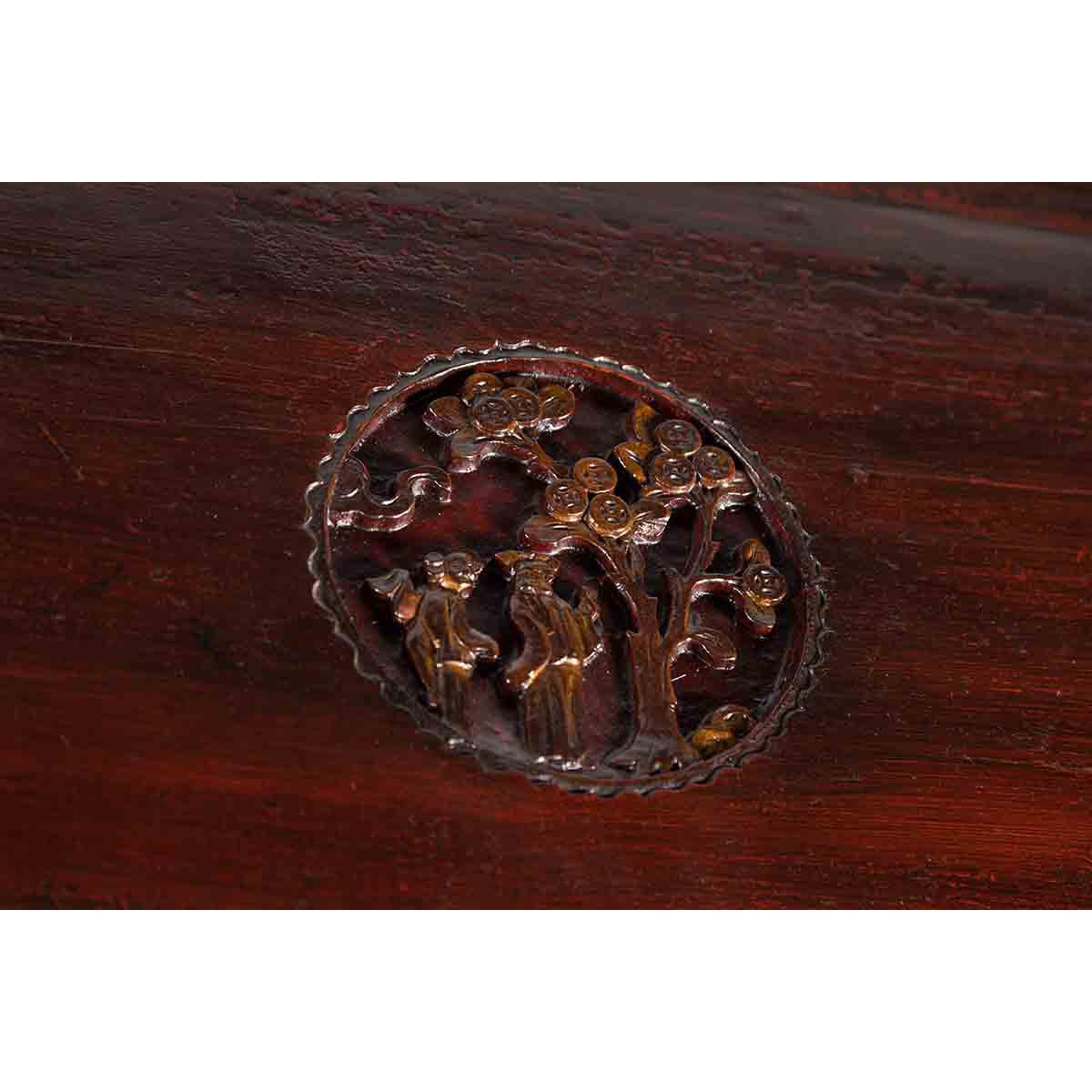 Chinese Qing Dynasty 19th Century Carved Console Table with Mythical Animals-14. Asian &amp; Chinese Furniture, Art, Antiques, Vintage Home Décor for sale at FEA Home
