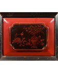 Chinese Red and Black Lacquered 19th Century Altar Coffer Table with Chinoiserie-12. Asian & Chinese Furniture, Art, Antiques, Vintage Home Décor for sale at FEA Home
