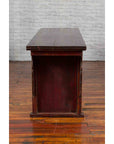 Chinese 19th Century Qing Dynasty Elm Low Console Table with Three Drawers-6. Asian & Chinese Furniture, Art, Antiques, Vintage Home Décor for sale at FEA Home