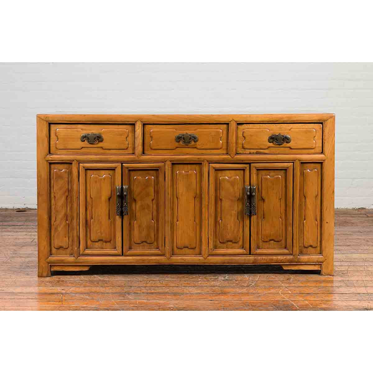 Early 20th Century Chinese Elmwood Sideboard-2. Asian & Chinese Furniture, Art, Antiques, Vintage Home Décor for sale at FEA Home