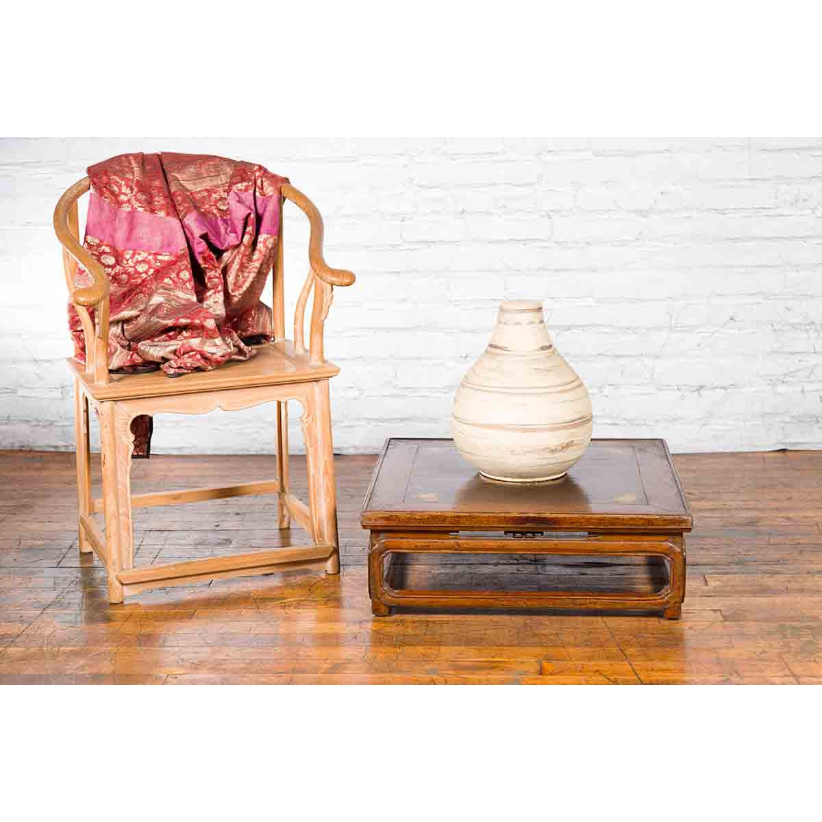 Qing Dynasty 19th Century Chinese Low Kang Coffee Table with Painted Décor-2. Asian & Chinese Furniture, Art, Antiques, Vintage Home Décor for sale at FEA Home
