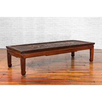 Chinese Qing Dynasty Period Shop Sign with Calligraphy Made into a Coffee Table