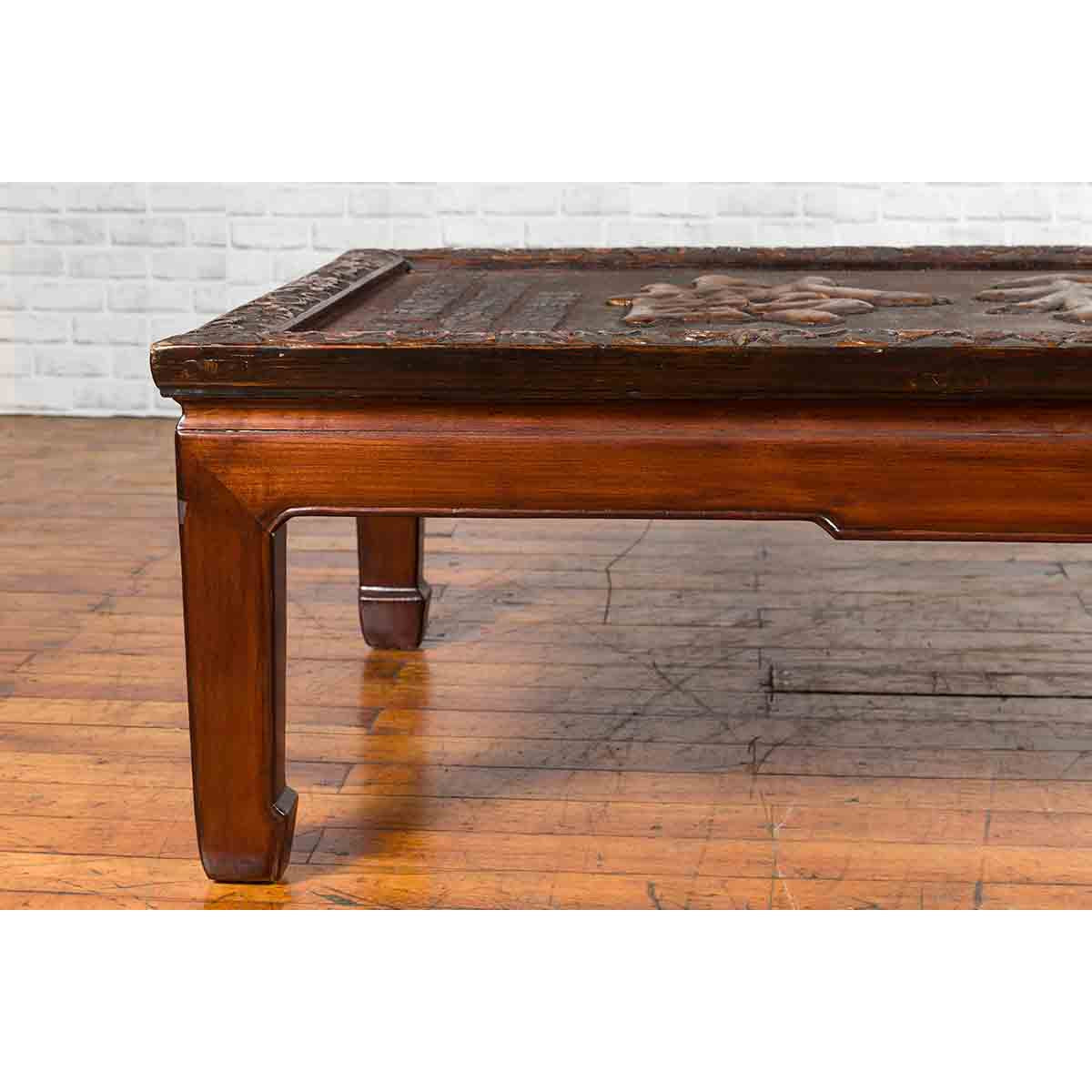 Chinese Qing Dynasty Period Shop Sign with Calligraphy Made into a Coffee Table-10. Asian &amp; Chinese Furniture, Art, Antiques, Vintage Home Décor for sale at FEA Home