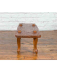 Javanese Arts & Crafts Teak Table with Recessed Legs and Distressed Appearance-5. Asian & Chinese Furniture, Art, Antiques, Vintage Home Décor for sale at FEA Home