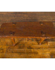Javanese Arts & Crafts Teak Table with Recessed Legs and Distressed Appearance-7. Asian & Chinese Furniture, Art, Antiques, Vintage Home Décor for sale at FEA Home