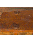 Javanese Arts & Crafts Teak Table with Recessed Legs and Distressed Appearance-8. Asian & Chinese Furniture, Art, Antiques, Vintage Home Décor for sale at FEA Home