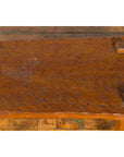 Javanese Arts & Crafts Teak Table with Recessed Legs and Distressed Appearance-9. Asian & Chinese Furniture, Art, Antiques, Vintage Home Décor for sale at FEA Home