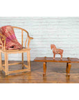 Javanese Arts & Crafts Teak Table with Recessed Legs and Distressed Appearance-3. Asian & Chinese Furniture, Art, Antiques, Vintage Home Décor for sale at FEA Home